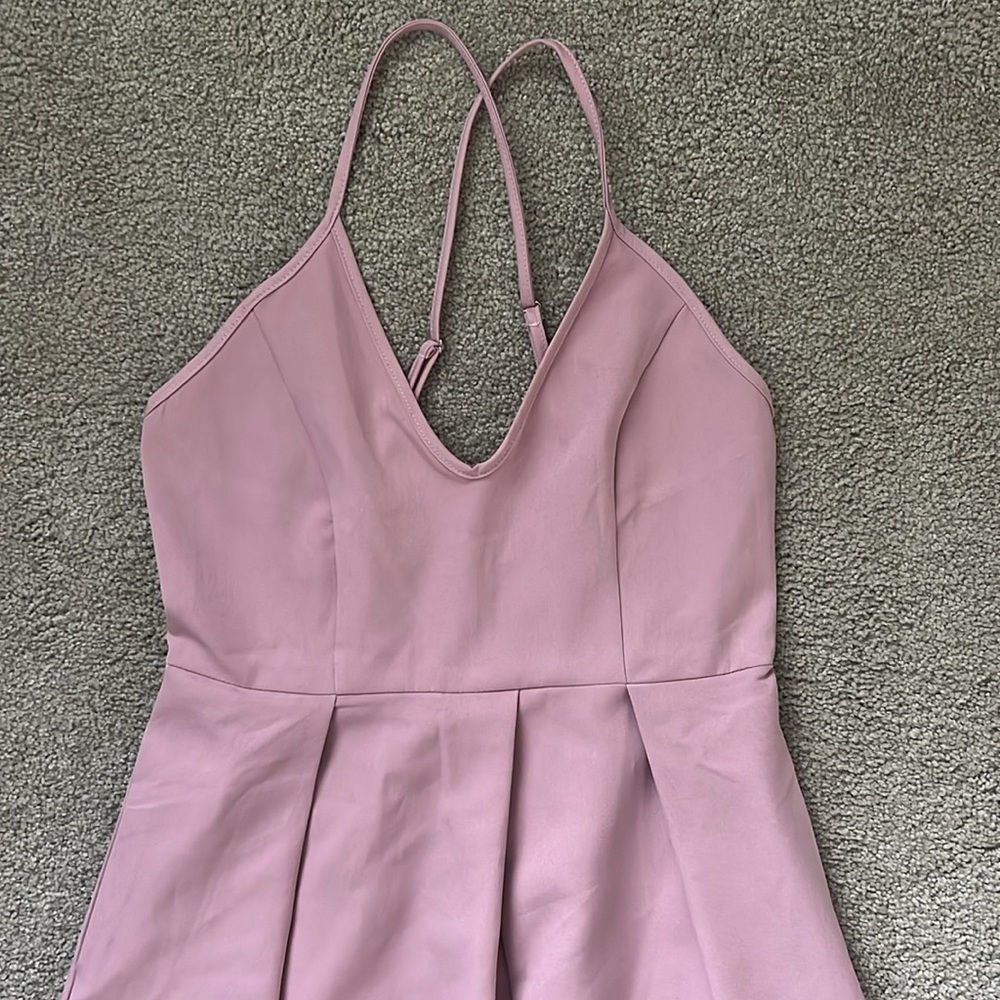 Elia Cher A-line spaghetti strap dress with pockets